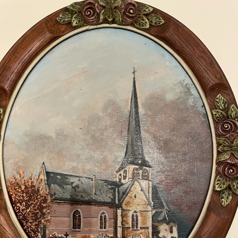 De Kerk van Perk $perk $schilderij $olieverf - Heemkring Ter Ham Steenokkerzeel 